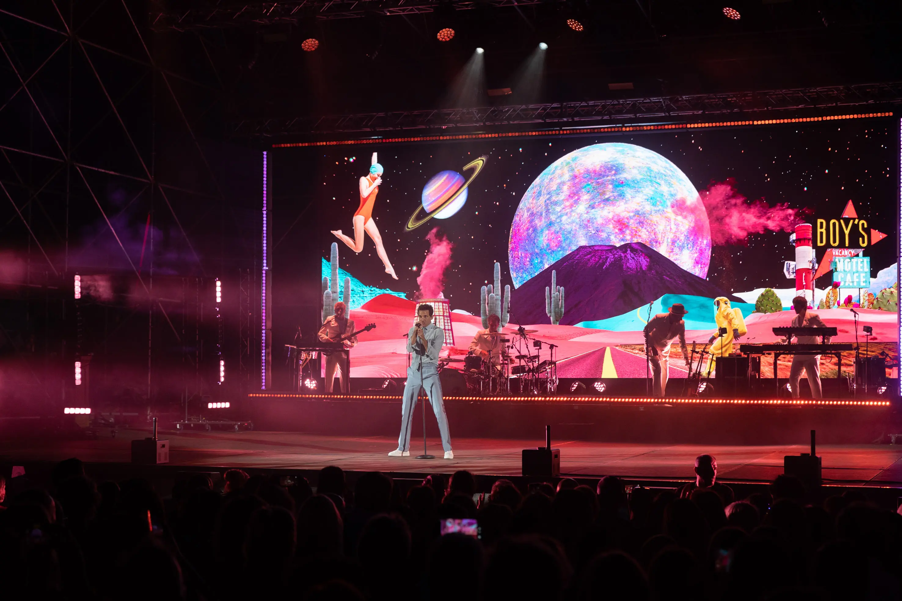 Mika sul palco del Vittoriale di Gardone Riviera