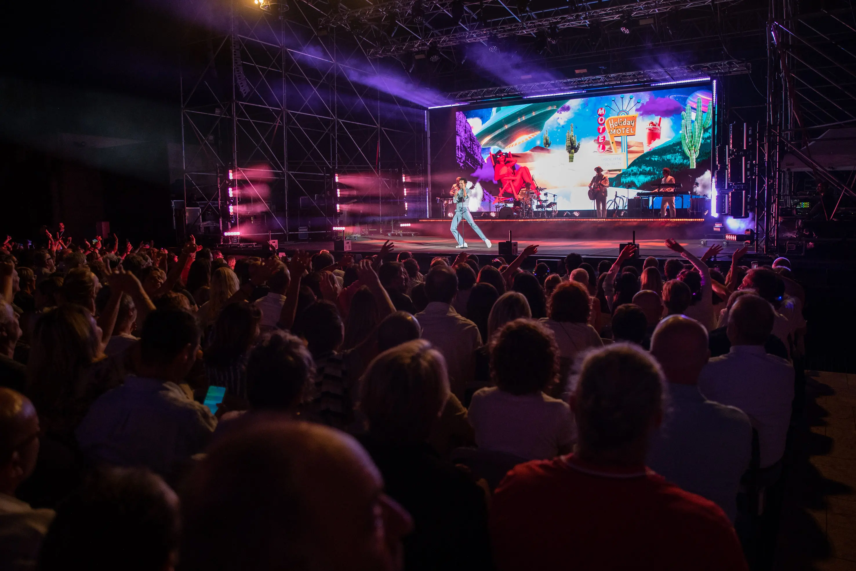 Mika sul palco del Vittoriale di Gardone Riviera