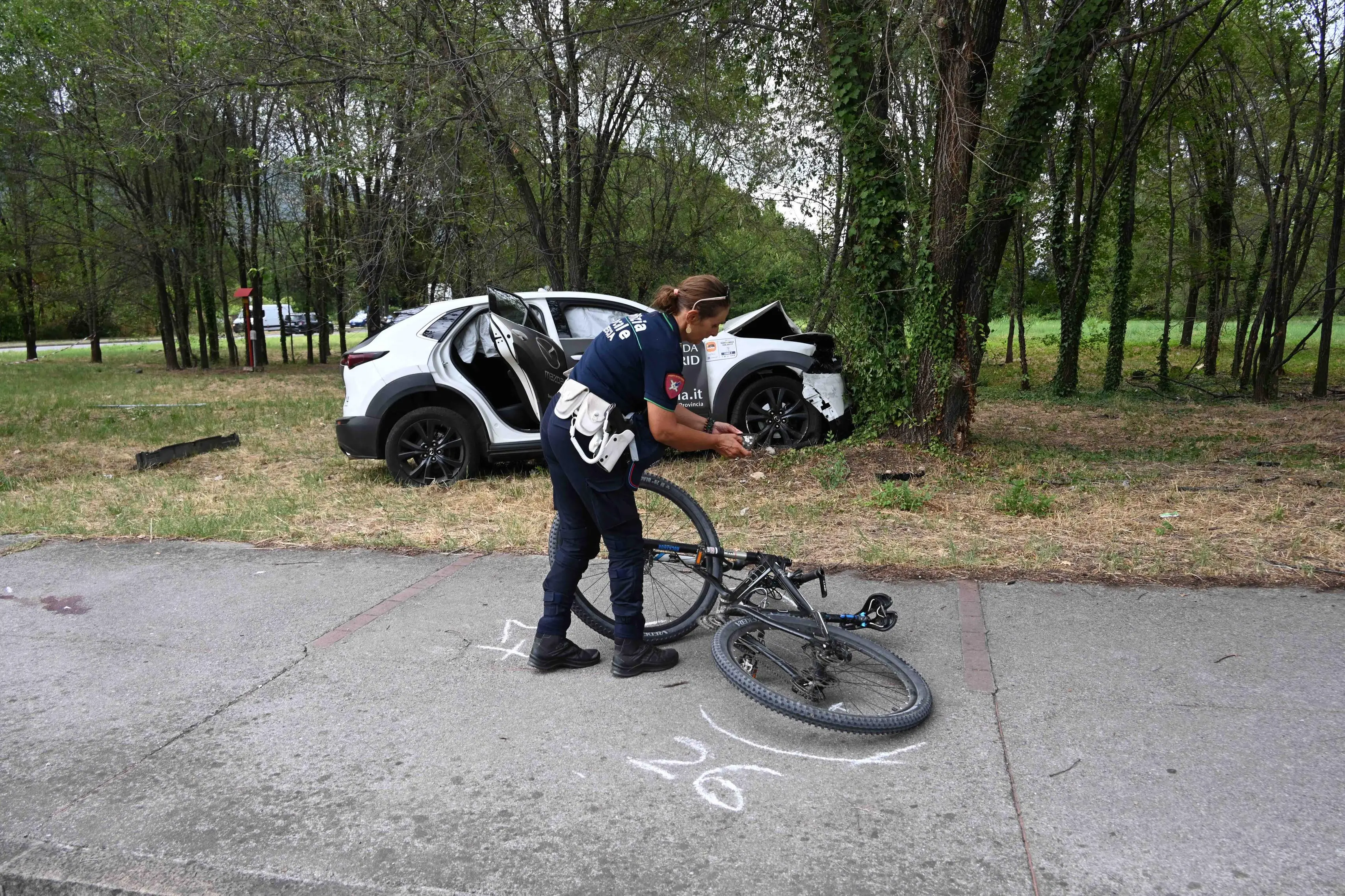 CRONACA NERA BRESCIA VIA SAN POLO INVESTIMENTO CICLISTA PER BRACCHI 24-07-2025 MARCO ORTOGNI NEW EDEN GROUP