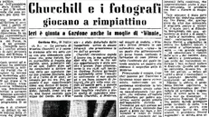 La pagina del giornale