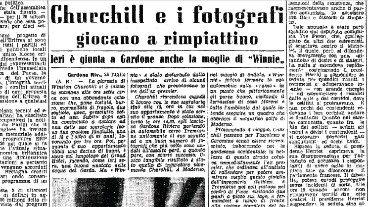 La pagina del giornale
