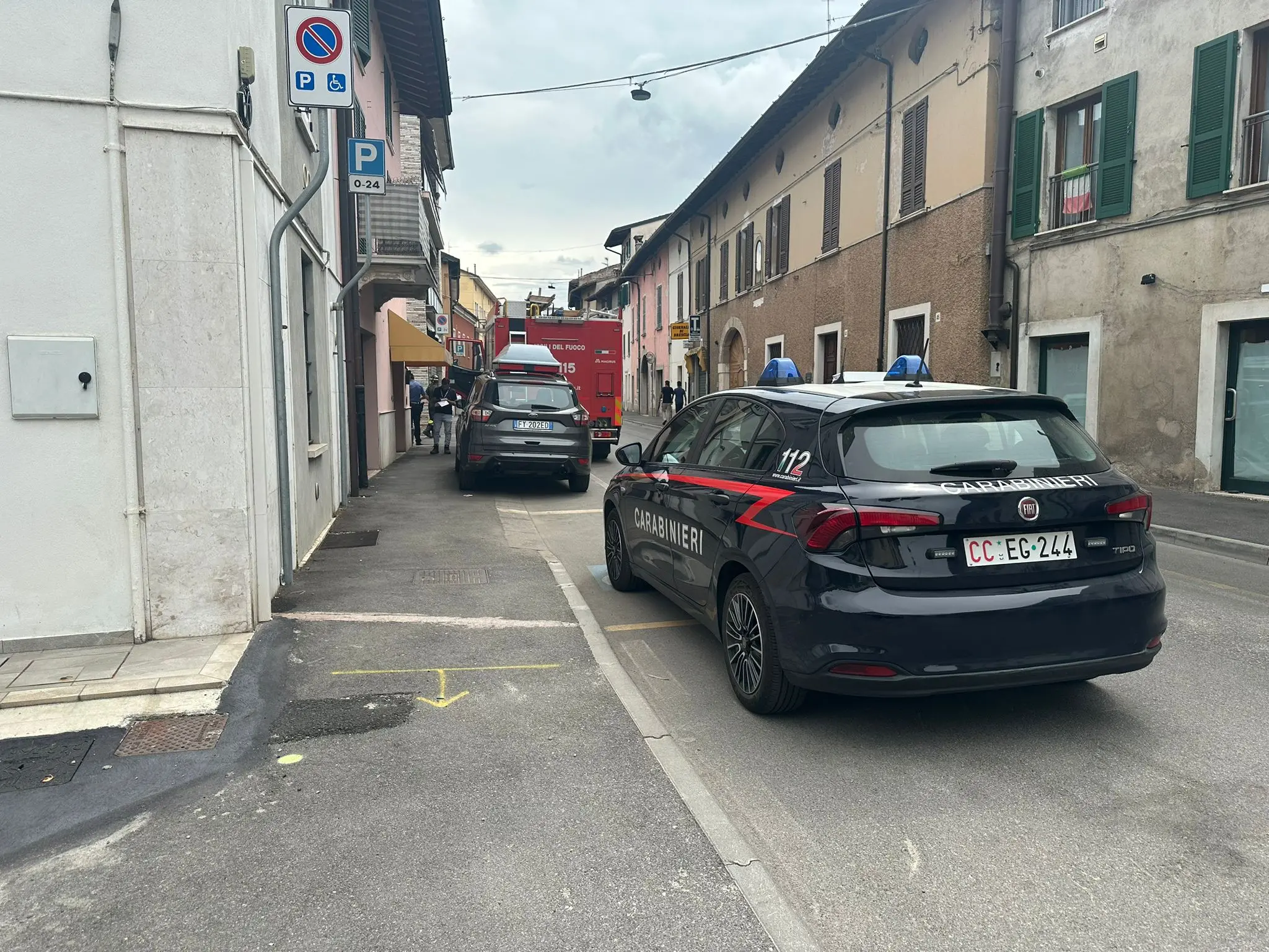 Il luogo dell'infortunio mortale a Bagnolo Mella