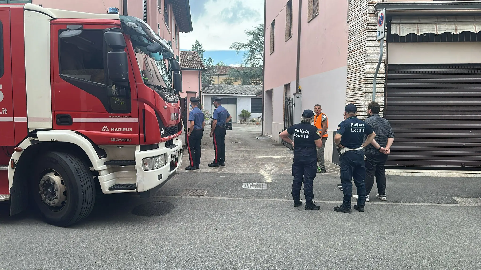 Il luogo dell'infortunio mortale a Bagnolo Mella