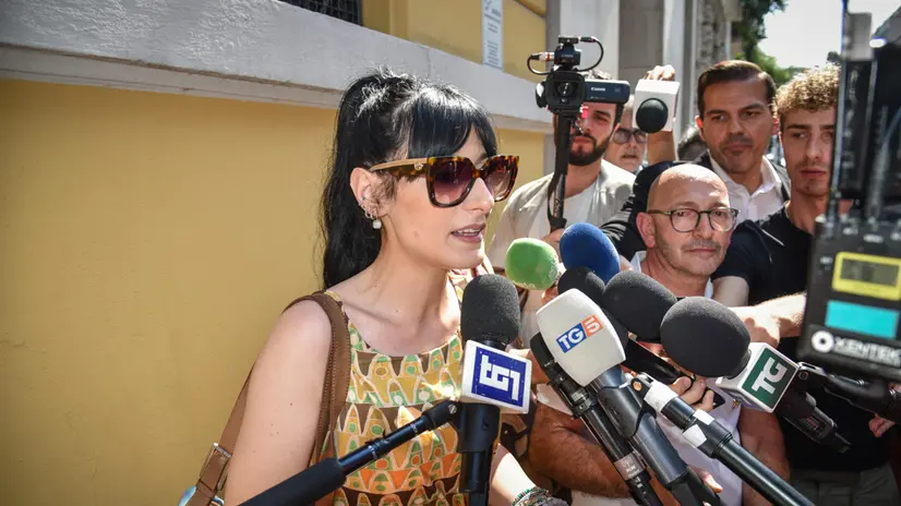 L’avvocatessa di Sempio Angela Taccia arriva per l’incidente probatorio per l’omicidio di Garlasco presso la Questura di via Fatebenefratelli, Milano 4 Luglio 2025 ANSA/MATTEO CORNER