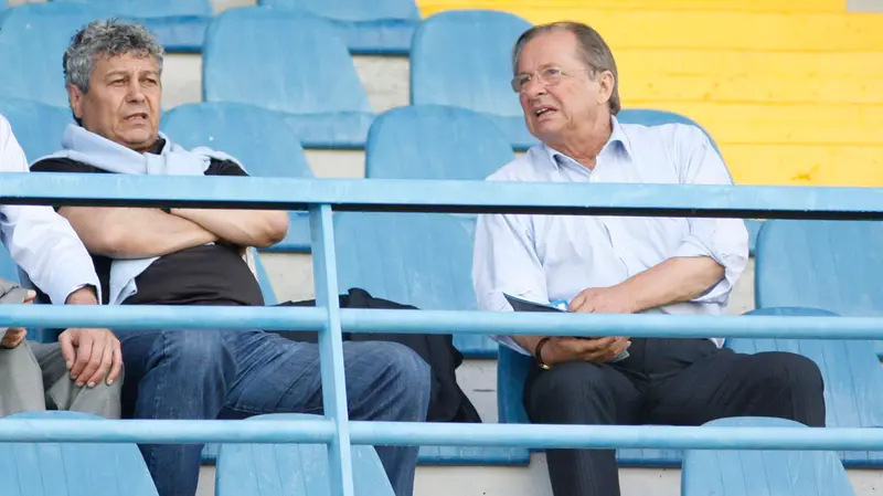 Lucescu in tribuna con Corioni - Foto Reporter Spada © www.giornaledibrescia.it