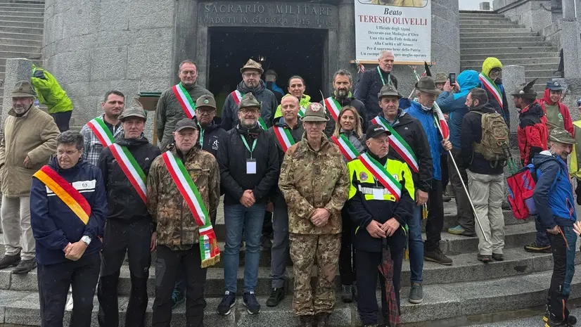 Pellegrinaggio in Adamello, la messa al Sacrario del Tonale