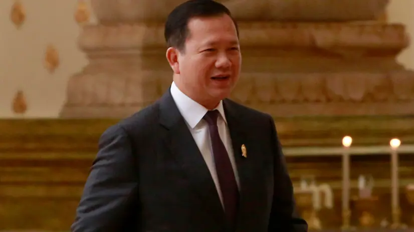 epa12150175 Cambodian Prime Minister Hun Manet attends a joint congress of the senate and national assembly meeting in Phnom Penh, Cambodia, 02 June 2025. EPA/KITH SEREY