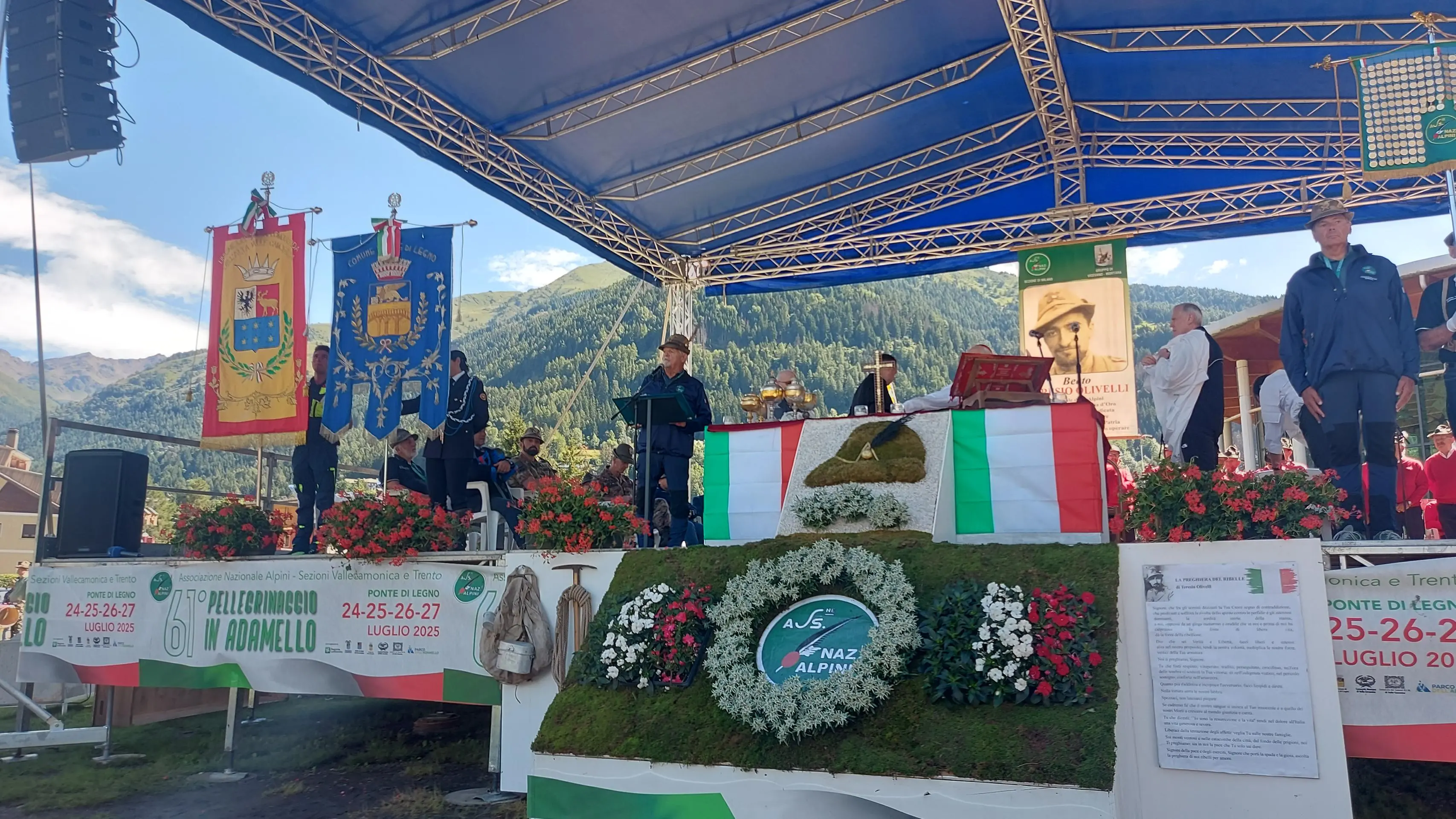 Il pellegrinaggio degli alpini in Adamello
