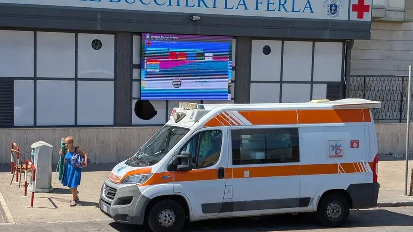 l'ospedale Buccheri La Ferla dove è stata trasportata la bambina di quattordici anni morta a Palermo 27 luglio 2025 Palermo. ANSA/IGOR PETYX