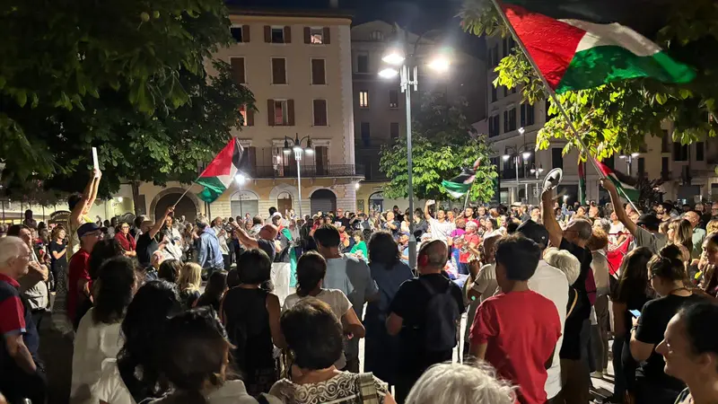 A Brescia la manifestazione «Gaza muore di fame»