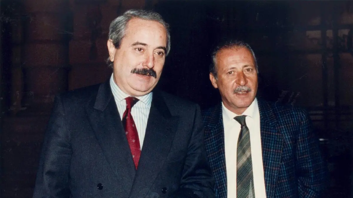 I giudici Falcone e Borsellino - Foto Ansa