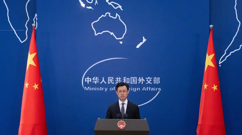 epa12192156 Chinese Ministry of Foreign Affairs spokesperson Guo Jiakun participates in a press conference in Beijing, China, 23 June 2025. Guo addressed the USâ€™ recent involvement in the conflict in Iran, among other questions. EPA/JESSICA LEE