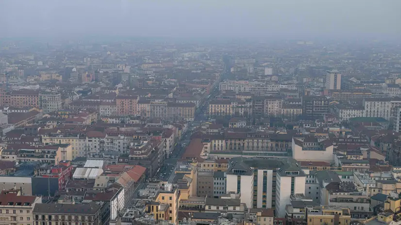 Cantieri Milano, skyline su Porta Nuova, Milano, 17 Luglio 2025, Ansa/Andrea Fasani