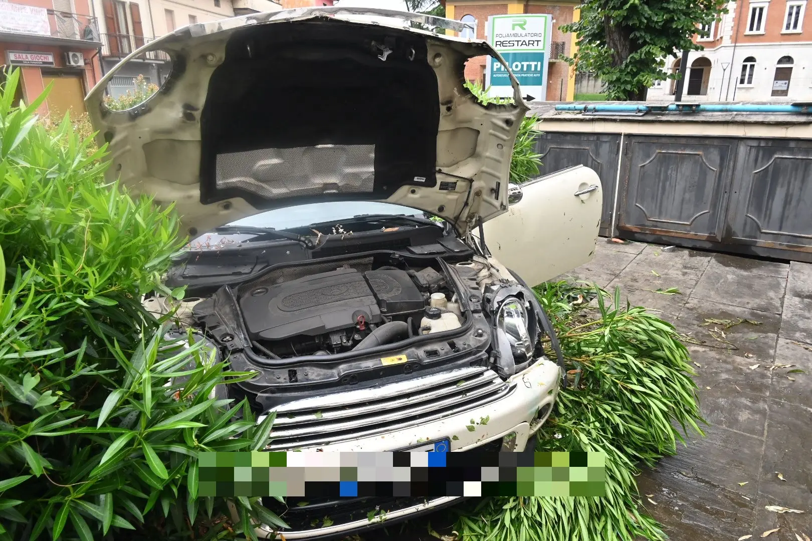 Incidente a Ospitaletto, auto fuori strada