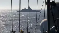 epa12139184 A still image taken from a handout video provided on 27 May 2025 by the Russian Defence Ministry press service shows Russian warships during naval drills in the Baltic Sea. According to the ministry, the exercise involves over 20 warships, boats, and support vessels, including a frigate, corvettes, missile ships and boats, anti-submarine ships, and minesweepers. Approximately 3,000 servicemen, around 25 aircraft and helicopters, and up to 70 units of military and special equipment are also participating. EPA/RUSSIAN DEFENCE MINISTRY PRESS SERVICE/HANDOUT -- MANDATORY CREDIT -- BEST QUALITY AVAILABLE --HANDOUT EDITORIAL USE ONLY/NO SALES
