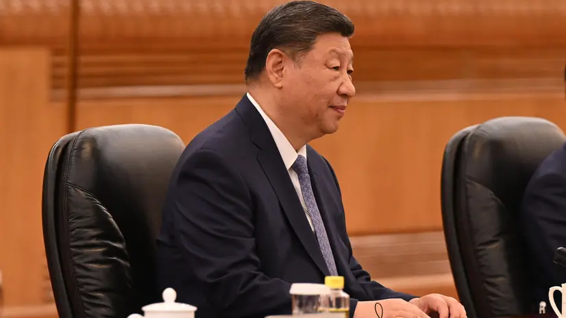 epa12238498 Chinese President Xi Jinping meets with Australian Prime Minister Anthony Albanese (not pictured) at the Great Hall of the People in Beijing, China, 15 July 2025. Albanese is in China for a six-day official visit. EPA/LUKAS COCH NO ARCHIVING AUSTRALIA AND NEW ZEALAND OUT