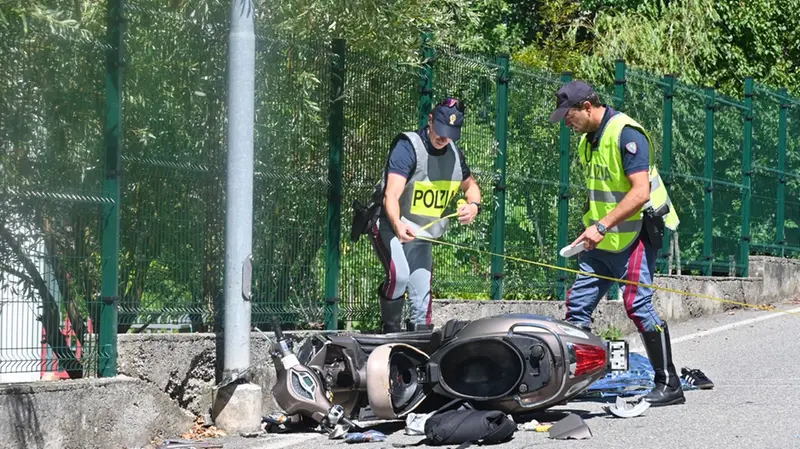 L'incidente a Cellatica in via Campiani