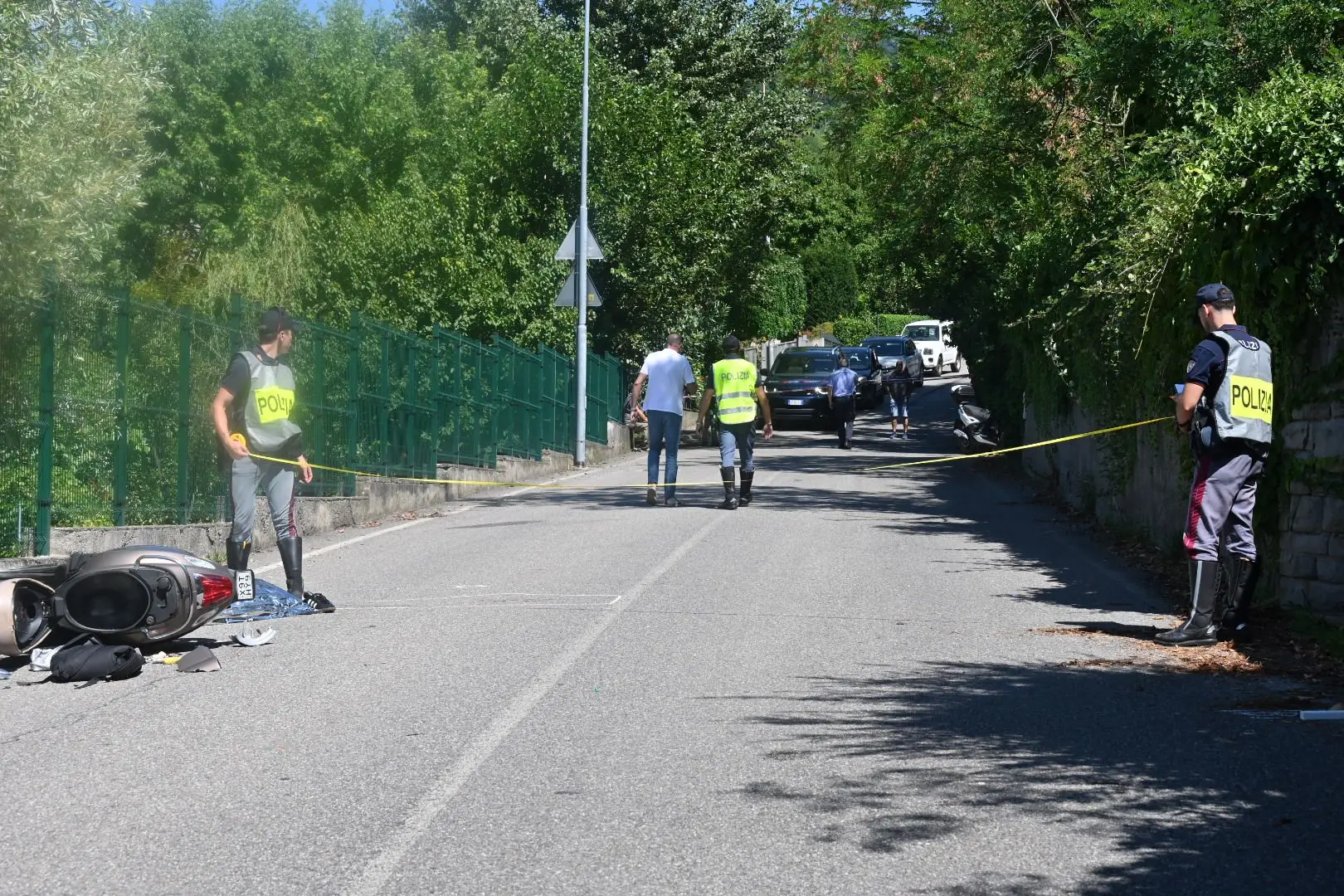 L'incidente a Cellatica in via Campiani