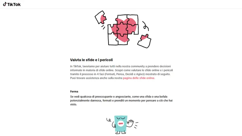 La schermata di Tik Tok © www.giornaledibrescia.it