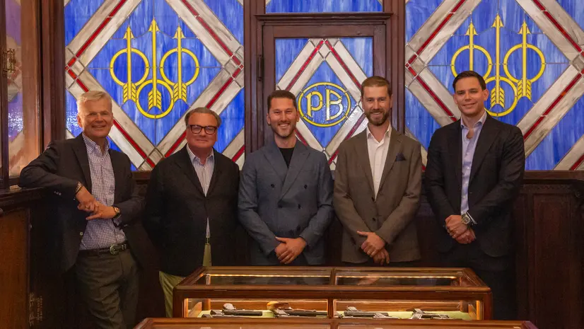 Da sinistra: Franco e Pietro Gussalli Beretta, Cristian e Michele Specogna, Carlo Gussalli Beretta
