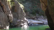 Uno scorcio suggestivo di un canyon formato dal Pogallo