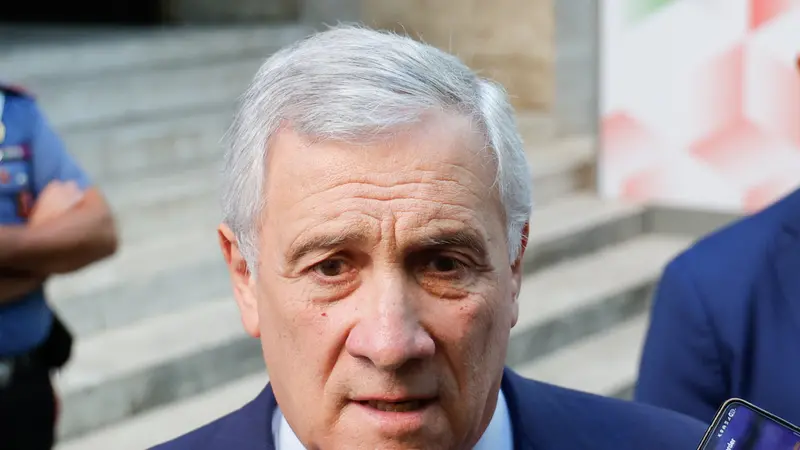 Il ministro degli Affari Esteri Antonio Tajani al ministero delle Imprese e del Made in Italy durante la riunione drl Comitato attrazione investimenti esteri, Roma, 29 Luglio 2025. ANSA/GIUSEPPE LAMI