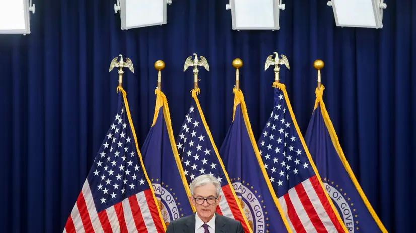 epa12273581 US Federal Reserve Board Chairman Jerome Powell speaks during a news conference at the Federal Reserve, Washington, DC, USA, 30 July 2025. The Federal Open Market Committee kept the benchmark interest rate unchanged. EPA/WILL OLIVER
