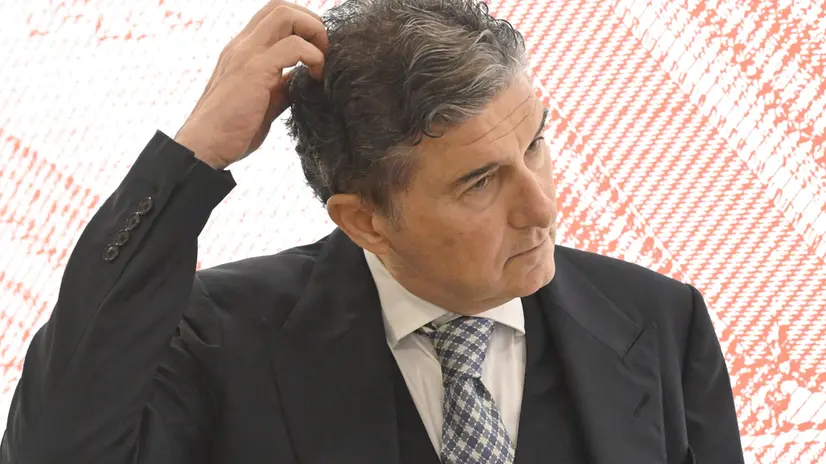 Il presidente di Fondazione Fiera Milano, Enrico Pazzali, alla presentazione dell'impianto fotovoltaico di Fiera Milano, uno dei più grandi installati d'Europa, Rho, 16 maggio 2024. ANSA/DANIEL DAL ZENNARO