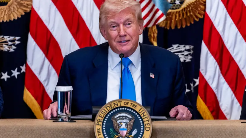 epa12273721 US President Donald J. Trump delivers remarks during a Making Health Technology Great Again event in the East Room of the White House in Washington, DC, USA, 30 July 2025. The White House and the Centers for Medicare and Medicaid Services have received commitments from 60 healthcare technology companies to collaborate on a new health technology advancement initiative. EPA/SHAWN THEW