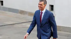epa12251772 Spanish Prime Minister Pedro Sanchez attends the summit in defense of democracy at La Moneda Palace in Santiago, Chile, 21 July 2025. EPA/ELVIS GONZÁLEZ