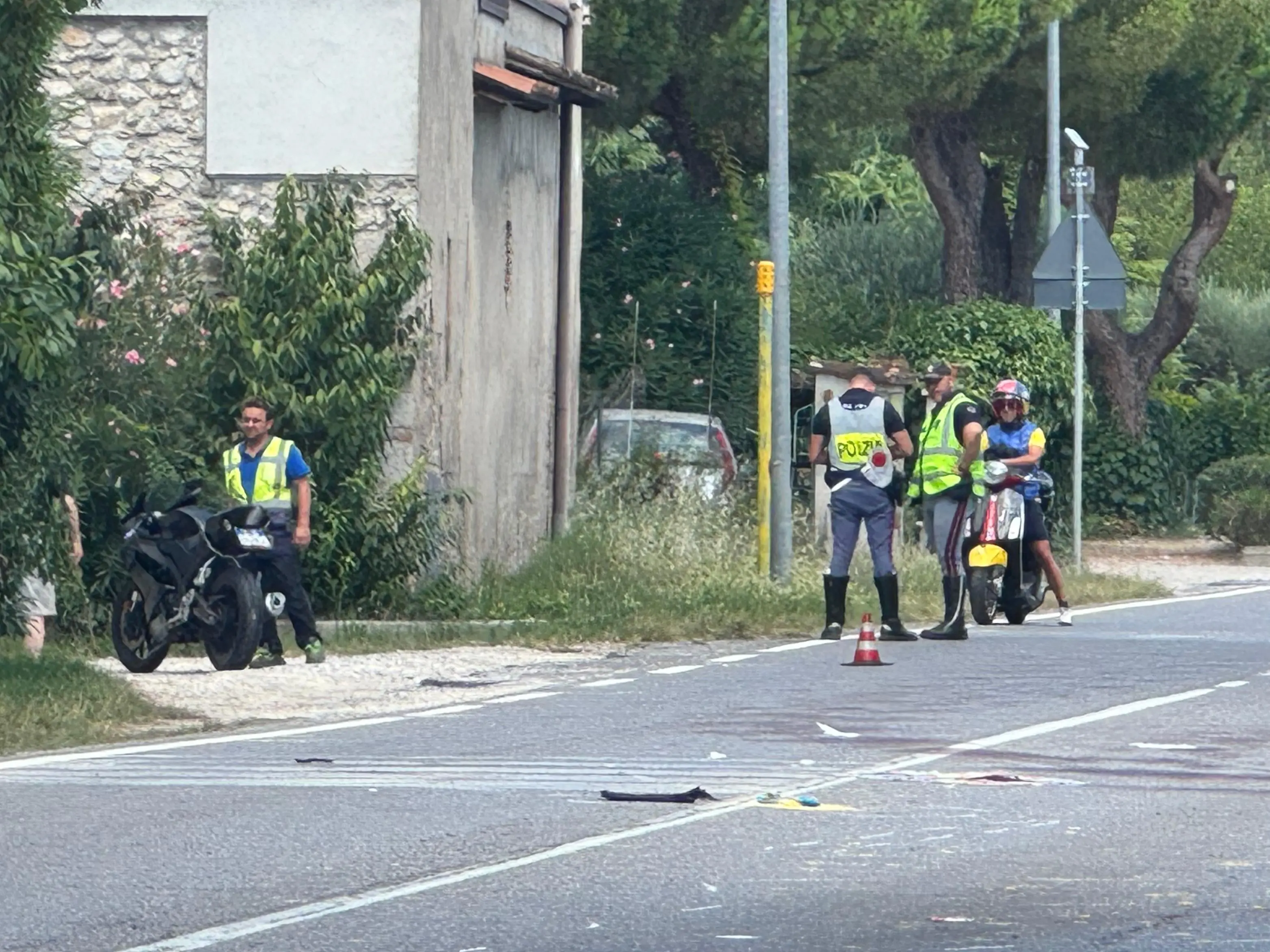 L'incidente a Lonato del Garda