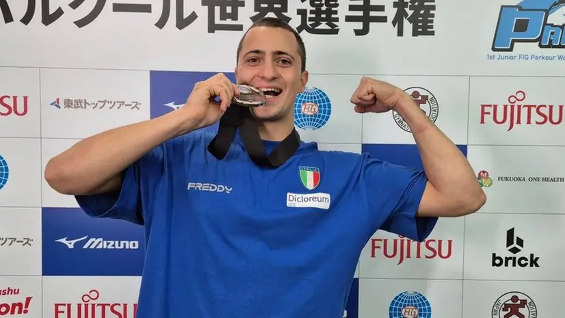 Andrea Consolini nel 2024 a Kitakyushu - Foto dal profilo Instagram di Andrea Consolini