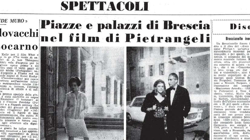 La pagina del giornale