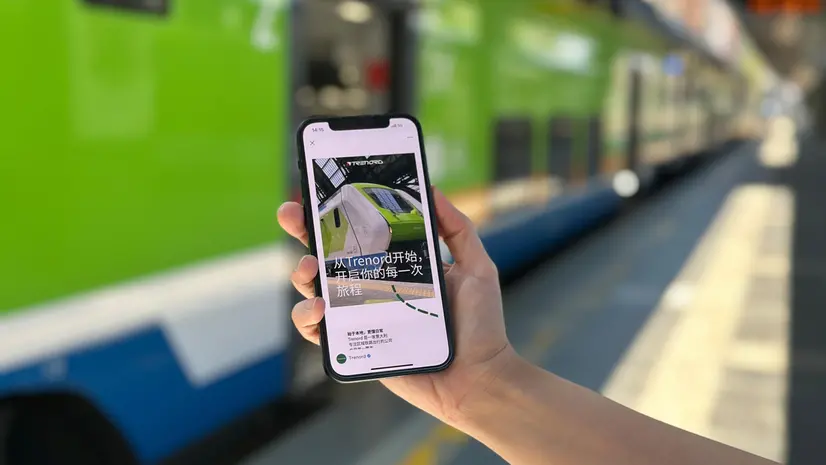 La sezione Trenord in lingua cinese - © www.giornaledibrescia.it