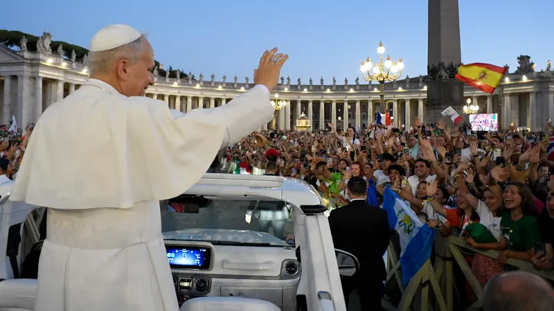 Giubileo, 120mila giovani a San Pietro per il Papa - Foto Ansa © www.giornaledibrescia.it