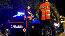 Generica pattuglia dei Carabinieri di notte in Alto Adige