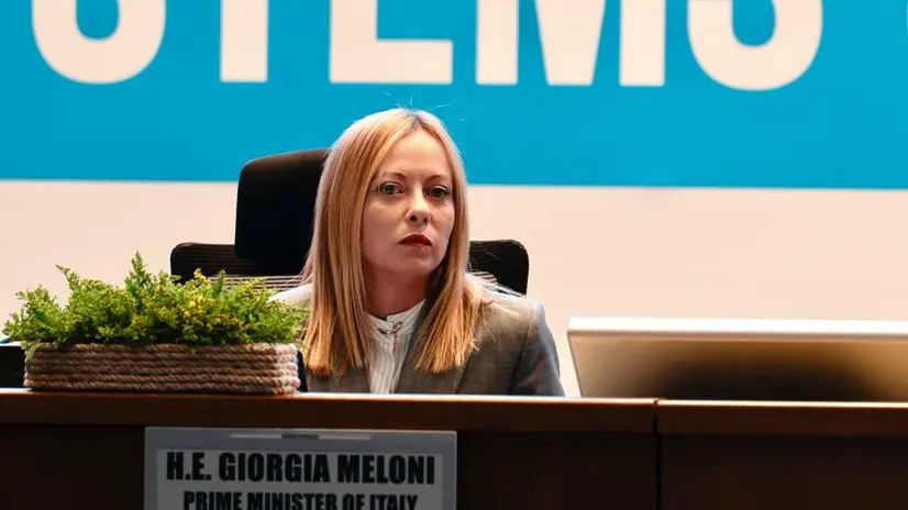 La presidente del Consiglio Giorgia Meloni durante il Vertice Onu sulla Sicurezza Alimentare ad Addis Abeba, 28 luglio 2025. ANSA/UFFICIO STAMPA PALAZZO CHIGI/ FILIPPO ATTILI +++FOTO DIFFUSA DALL'UFFICIO STAMPA - USARE SOLO PER ILLUSTRARE OGGI LA NOTIZIA INDICATA NEL TITOLO - NON ARCHIVIARE - NON VENDERE - NON USARE PER FINI NON GIORNALISTICI - NPK++