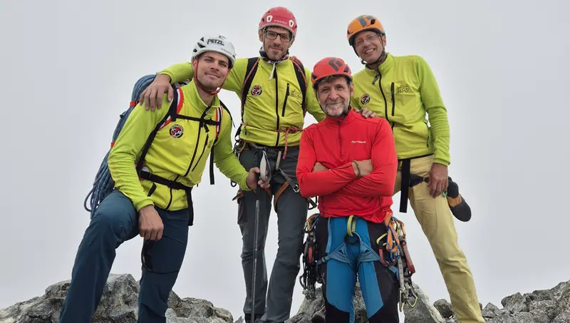 Claudio Inselvini, Stefano Salvi, Ralf Steinhilber e Alessandro Patrizi, protagonisti della richiodatura