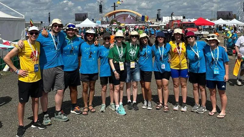 Il gruppo bresciano è arrivato a Tor Vergata alle prime ore del mattino © www.giornaledibrescia.it