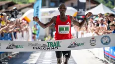 L'arrivo a Malonno di Leonard Chemutai