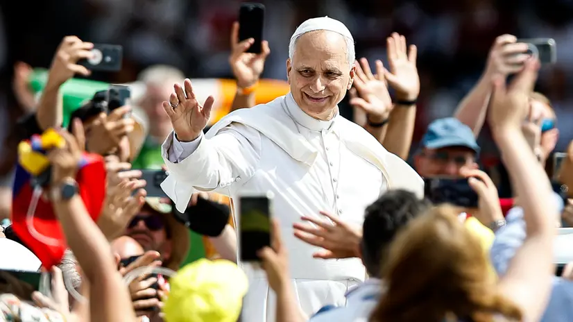 Papa Leone XIV alla messa conclusiva del Giubileo dei giovani - © www.giornaledibrescia.it