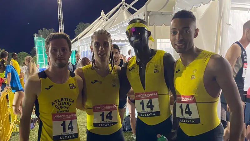 L'Atletica Chiari è oro nel 4x400 - © www.giornaledibrescia.it