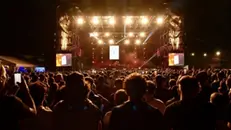 Il palco principale della Festa di Radio Onda d'Urto