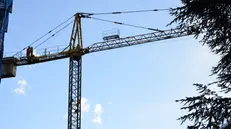 Cantiere edile, nel quartiere Cogne di Aosta, che usufruisce del Superbonus. Aosta, 6 novembre 2023.