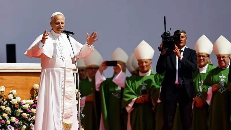 Pope Leo XIV celebrates the Holy Mass for the Jubilee of Youth, at Tor Vergata. in Rome,, Italy, 03 August 2025. ANSA/ANGELO CARCONI