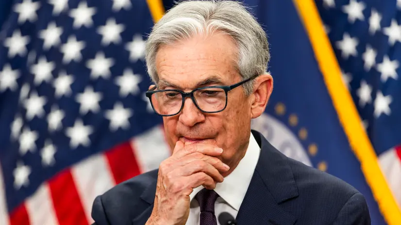 epa12184276 US Federal Reserve Chair Jerome Powell speaks to reporters after the Fed decided to leave interest rates unchanged at the Federal Reserve in Washington, DC, USA, 18 June 2025. President Donald Trump earlier called Powell 'stupid' for not lowering rates. EPA/JIM LO SCALZO