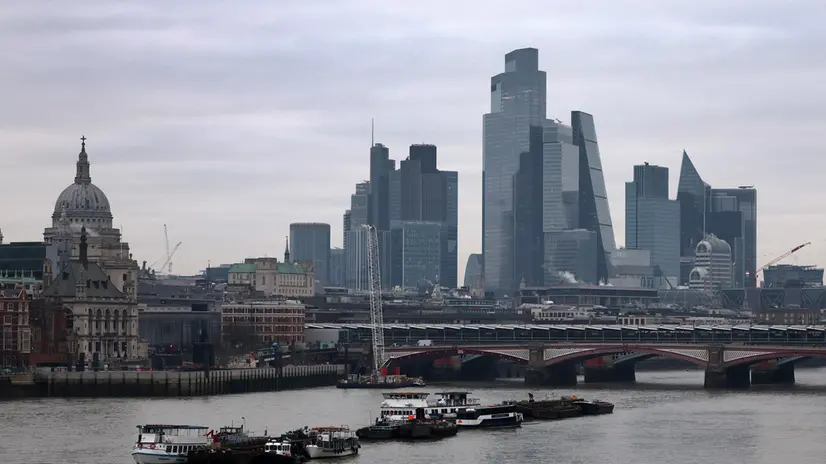 epa11872202 A view of the Financial District in the City of London, Britain, 03 February 2025. European and UK stock markets have fallen following threats of tariffs by U.S. President Donald Trump. Britainâ€™s FTSE has fallen by 1.7 percent in early trading on 03 February. EPA/ANDY RAIN