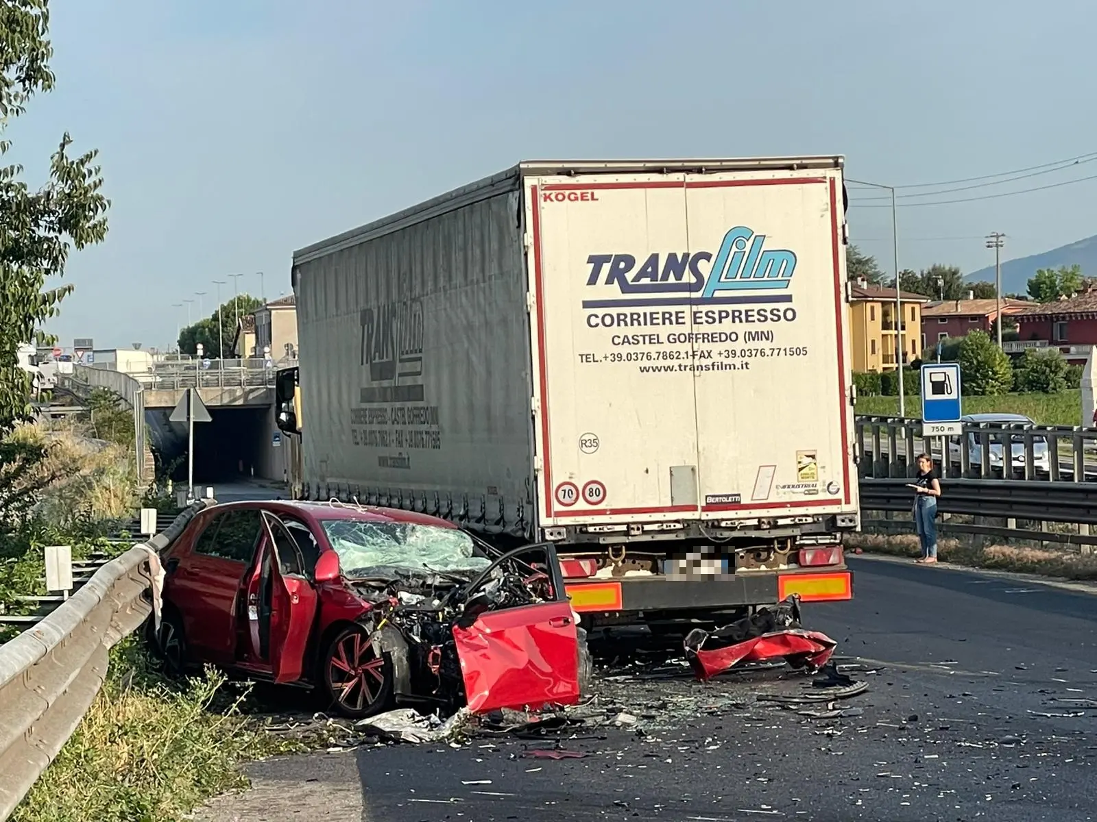 L'incidente a Montichiari