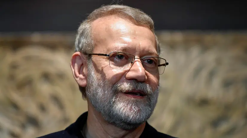 epa11722346 Senior Advisor to Iran's Supreme Leader Ayatollah Sayyed Ali Khamenei, Ali Larijani speaks at a press conference after a meeting with Lebanese Parliament Speaker Nabih Berri in Beirut, Lebanon, 15 November 2024. Larijani is in Beirut to meet with senior Lebanese officials to discuss bilateral relations and the ongoing conflict between Israel and Hezbollah. Larijani expressed Iran's support in current talks on a ceasefire in the Israel-Hezbollah conflict. EPA/ABBAS SALMAN
