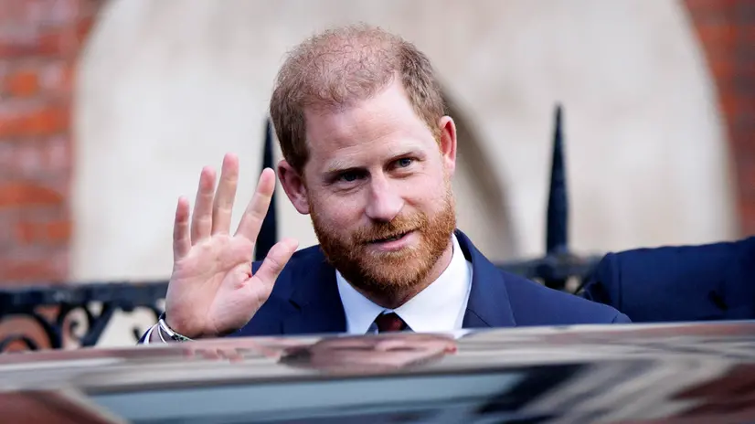 epa12021024 Britain's Prince Harry departs the High Court in London, Britain, 09 April 2025. Prince Harry is appealing against a High Court ruling that states he should not be provided the same level of protection given to other working members of the royal family. EPA/TOLGA AKMEN